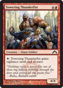 Towering Thunderfist -Foil Medium Play MTG Gatecrash - Image 1