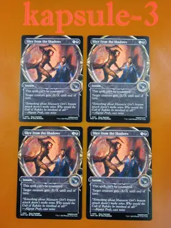 4x Slice from the Shadows | Showcase | Murders at Karlov Manor | MTG Magic Cards - Image 1
