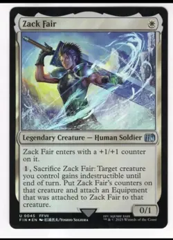 MTG Final Fantasy Foil Uncommon #0045 Zack Fair - Image 1