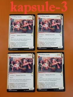 4x Meddling Youths | Showcase | Murders at Karlov Manor | MTG Magic Cards - Image 1