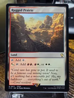 Magic MTG Final Fantasy - Rugged Prairie - FIC R 0417 MINT - Image 1