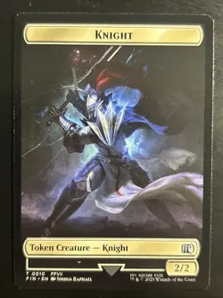 MTG Final Fantasy 0002 Hero Token 0010 Token Creature Knight TOKEN - Image 2