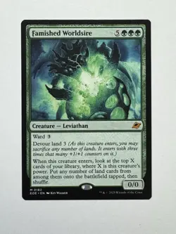 MTG - Famished Worldsire - EOE Edge of Eternities Mythic 0182 Base - Image 1