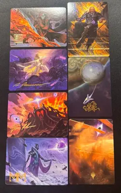 GOLD STAMPED Lot x7 - Art Series: Edge of Eternities - MTG - Tezzeret + More - Image 1