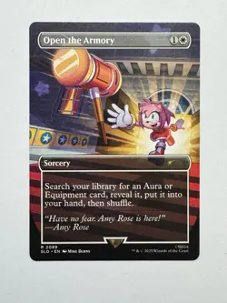 MTG - Open the Armory - SLD Sonic x Secret Lair Drop 2089 Rare Base - Image 1