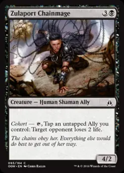 Zulaport Chainmage -Foil Light Play MTG Oath of the Gatewatch - Image 1