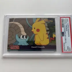 2001 Topps Pokemon Johto “Fossil Friends” Foil Screen Snap #06 PSA Graded Mint 9 - Image 2