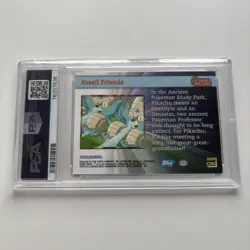 2001 Topps Pokemon Johto “Fossil Friends” Foil Screen Snap #06 PSA Graded Mint 9 - Image 3