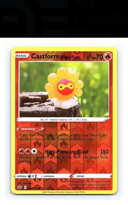 Castform Sunny Form #022/198 SWSH06: Chilling Reign Pokemon - Image 1