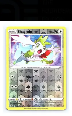 Shaymin #123/198 SWSH06: Chilling Reign Pokemon Holo Rare - Image 1