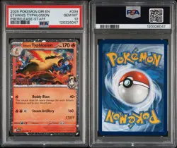 2025 POKEMON DRI EN-DESTINED RIVALS #034ETHAN'S TYPHLOSION PRERELEASE-STAFF - Image 2