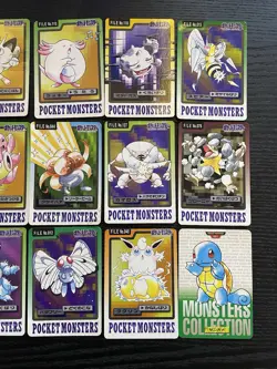 (HP) Pokemon Carddass 1997 & 1996 Lot Set of 21 cards Charmander Squirtle etc. - Image 3