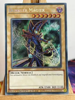 Dunkler Magier CT14-DE001 Secret Rare Deutsch EX YUGIOH - Image 1