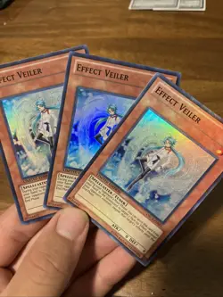 YUGIOH-3x- Effect Veiler - ORCS-ENSE1 - Super Rare - Limited Edition (PLAYSET) - Image 1