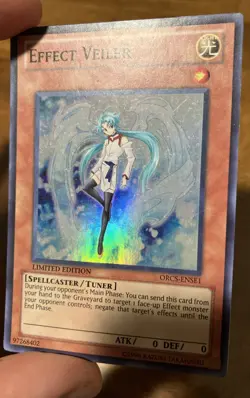 YUGIOH-3x- Effect Veiler - ORCS-ENSE1 - Super Rare - Limited Edition (PLAYSET) - Image 3