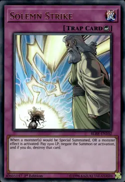 Solemn Strike - Ultra Rare 1st Edition BLRR-EN102 - LP - YuGiOh - Image 1