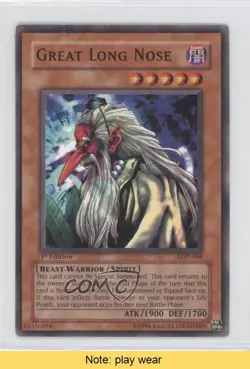 Great Long Nose 1st Ed. YuGiOh Legacy of Darkness #LOD-068 2003 READ 0b3 - Image 1