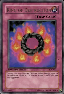 Ring Of Destruction - Ultra Rare Limited Edition IOC-SE3 - HP - YuGiOh - Image 1