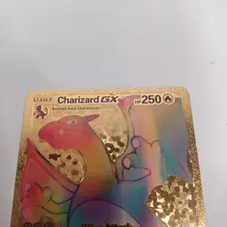 Charizard GX Rainbow Gold Metal Card Collectible Gift/Display - Image 2