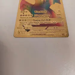 Charizard GX Rainbow Gold Metal Card Collectible Gift/Display - Image 4
