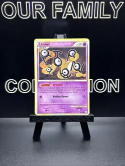 Unown 54/123 HeartGold SoulSilver Pokemon Card Uncommon 2010 Regular LP - Image 1