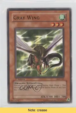 Gray Wing 1st Ed. YuGiOh Legacy of Darkness #LOD-041 2003 READ 0b3 - Image 1
