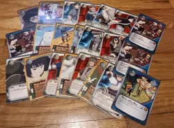 Naruto Card CCG Lot 2002 Lot Of 22 Cards Heavily Played - Image 1