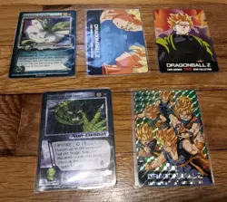Vintage Card Lot of 5 Dragon Ball Z Cards 2000-2002 - Image 1