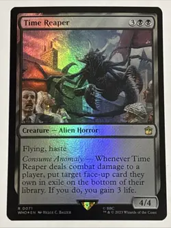 MTG Universes Beyond: Doctor Who Time Reaper Foil 0071 NM Rare - Image 1