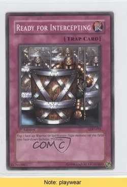 Ready for Intercepting 1st Ed. YuGiOh Legacy of Darkness #LOD-031 2003 READ 0b2 - Image 1