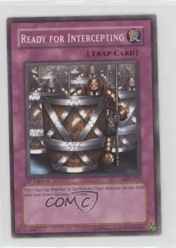 Ready for Intercepting 1st Ed. YuGiOh Legacy of Darkness #LOD-031 2003 0b2 - Image 1