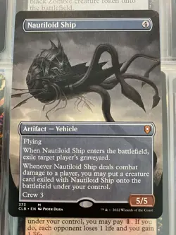 MTG Commander Legends Baldur's Gate #373 Nautiloid Ship Borderless NM - Image 1