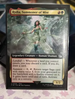 Rydia, Summoner of Mist Extended Art - FIN 0504 NM MTG Magic The Gathering - Image 1