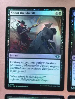 4x Shoot the Sheriff FOIL **NEAR MINT** **UNPLAYED** MTG - Image 2