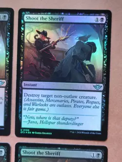 4x Shoot the Sheriff FOIL **NEAR MINT** **UNPLAYED** MTG - Image 3