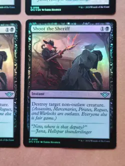 4x Shoot the Sheriff FOIL **NEAR MINT** **UNPLAYED** MTG - Image 4