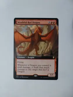 MtG Commander Legends 2 Extended Wrathful Red Dragon M/NM Flat Ship VCT123886 - Image 1