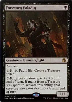 104/281 FORSWORN PALADIN RARE ADVENTURES IN THE FORGOTTEN REALMS MTG CARD - Image 1