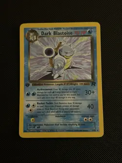 Dark Blastoise 3/82 1st Edition Team Rocket Holo Rare WOTC Vintage Pokemon - Image 1