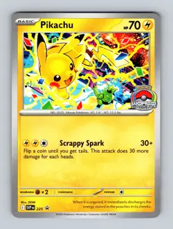 Pokemon TCG Scarlet & Violet Pikachu Promo 2025 World Championships SVP EN #225 - Image 1