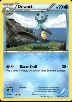 Dewott 31/114 | XY - Steam Siege | Pokemon TCG | English | Uncommon - Image 1