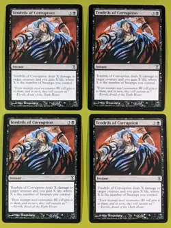 Tendrils of Corruption x4 Time Spiral 4x Playset Magic the Gathering MTG - Image 1
