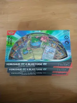 Set Of 2 Pokemon TCG Venusaur ex and Blastoise ex Premium Collection GameStop EX - Image 1