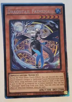 Yugioh - Dracotail Faimena - Collectors Rare - JUSH-EN002 - 1st Edition - NM/M - Image 1