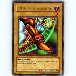 Yugioh Left Leg of the Forbidden One LOB-121 Unlimited Ultra Rare Holo - NM 💎 - Image 1