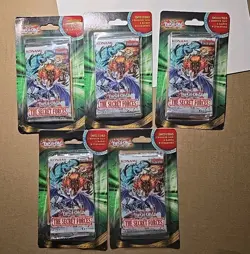 Yugioh TCG The Secret Forces Booster Blister Pack + 10 Additional Cards -×5 - Image 1