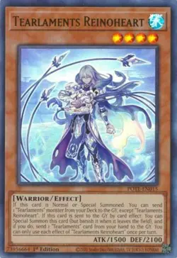 Tearlaments Reinoheart - POTE-EN015 - Ultra Rare - 1st Edition NM YuGiOh! Power - Image 1