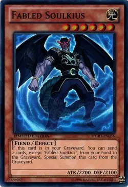 Fabled Soulkius - WGRT-EN036 - Super Rare - Limited Edition LP YuGiOh! War of t - Image 1