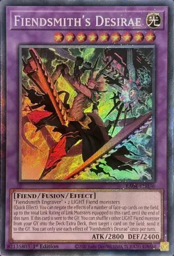 Fiendsmith's Desirae - RA04-EN056 - Collector's Rare - 1st Edition NM YuGiOh! Q - Image 1