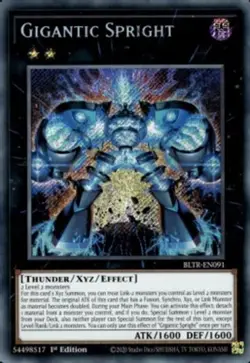 Gigantic Spright - BLTR-EN091 - Secret Rare - 1st Edition NM YuGiOh! Battle of - Image 1